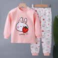 thumbnail image 2 of SPMGOYV Baby Girl Fall Clothes Long Sleeve Graphic Tops + Pants Set Toddler Winter Outfits 2Pcs,3-6 M, 2 of 4