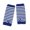 "Royal Blue,One Size", variant on 1 Pair Thumbhole Design High Elastic Streetwear Style Half Mittens Crochet Knitting Striped Print Arm Wrist Gloves for Cosplay