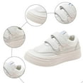 thumbnail image 5 of Dakaela Kid Sneakers Girls Boys Casual Walking Running Tennis Shoes Hook and Loops Chunky Platform School Loafers Flats White Size 13, 5 of 6