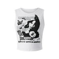 thumbnail image 6 of Biekopu Women Summer Wild Tank Tops, Letter Butterfly Person Print Sleeveless Vests Round Neck Crop Tops,Casual Daily Wear， S/M/L, 6 of 8