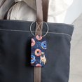 thumbnail image 6 of PhooArto 2 Pack Leather Luggage Tag with Stainless Steel Loop, Donuts Pug Dogs Galaxy Baggage Handbag Travel Suitcase Tags with Name ID Card Perfect to Quickly Spot Luggage Suitcase, 6 of 6