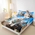 thumbnail image 4 of Homewish 3D Tribal Wolf Bed Sheets for Adult, Mystic Dream Catcher King Sheets, Southwestern Sheet Set, Lightweight Room Decor, 4-Piece, 4 of 7