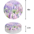 thumbnail image 1 of FMSHPON Lavender Set of 4 Round Coaster for Drinks, Absorbent Ceramic Stone Coasters Cup Mat with Cork Base for Home Kitchen Room Coffee Table Bar Decor, 1 of 6