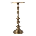 thumbnail image 2 of Butler Specialty Company Mario 10 in. W Round Metal Pedestal End Table - Gold, 2 of 4