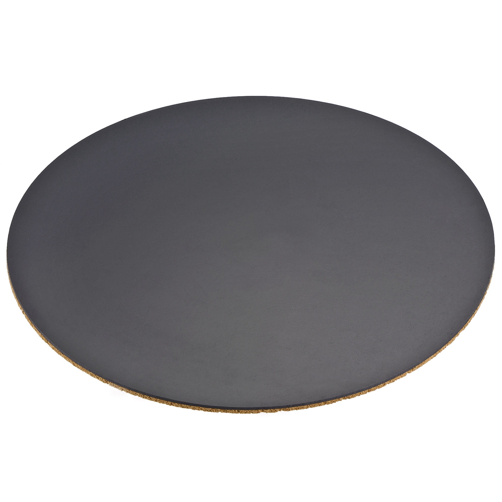 Unique Bargains Round Plant Saucers Plastic Cork Plant Mat for Home Garden Yellow 12"
