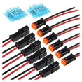 thumbnail image 1 of 6 Pares DT 2 Pin Pigtail Kit Macho Hembra Conector Adaptador Enchufe ArnéS de Cableado para Barra Luces LED Trabajo Accesorios, 1 of 5