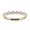 Yellow, variant on Moissanite Bridal Half Eternity Band - Promise Wedding Ring for Women - 18K White Gold Plated Silver Ring