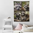 thumbnail image 4 of JEUXUS Flannel Blanket 3D Raccoon Blanket Soft Cozy Plush Bed Sofa Throw Blanket 30\x40\, 4 of 7