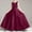 Watermelon Red, variant on Girls' Sequin Embellished Satin Sleeveless Dress, Elegant formal gown for recitals, weddings and special occasions, 0-13 Years Purple 0-1 Years