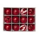 thumbnail image 2 of Bolas De Navidad De Plástico Set de 12 bolas navideñas de plástico para decorar el árbol de Navidad y fiestas, 24 x 18 x 12 cm, rojas Rkxzt, 2 of 9