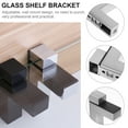 thumbnail image 2 of 2pcs Adjustable Wood Glass Shelf Bracket Wall Mount Heavy Duty Floating Brackets, 2 of 8