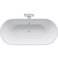 thumbnail image 6 of Duravit 700477-C-18Tall D-Neo 63" Free Standing Solid Surface Soaking Tub - White, 6 of 7