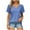 Blue, variant on Scyoekwg Casual Womens Tops Short Sleeve Loose Womens Summer Fashion Ladies Blouses Dressy Casual Trendy Cute T Shirts Going Out Tops