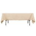 thumbnail image 3 of BalsaCircle 60" x 102" Premium Polyester Rectangular Tablecloth Table Linens Beige, 3 of 8