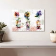 thumbnail image 2 of Elephant Stock Rustic Colorful Flowers Wall Art - Horizontal Canvas Wall Art - Living Room Wall Decor - Abstract Canvas - Beige And Pink Decor - 12" x 8", 2 of 8