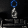 thumbnail image 3 of Craftnamesign Elephant Ballon Neon Signs, Kid Room Decor, Nursery LED Sign, 3 of 4