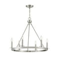 thumbnail image 5 of Trade Winds May 6-Light Chandelier in Brushed Nickel, 5 of 6