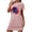 Pink, variant on MuZeFu Nightgowns for Women Plus Size Clearance Sale Women's Oversized Short Nightgown Fashion Chest Print Short Sleeve Nightdress