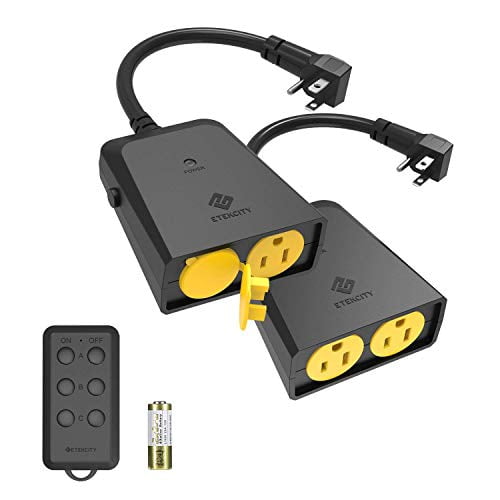 Etekcity ZAP 1FX Wireless Outdoor Remote Control Outlet, Weatherproof, 150ft Range Electrical