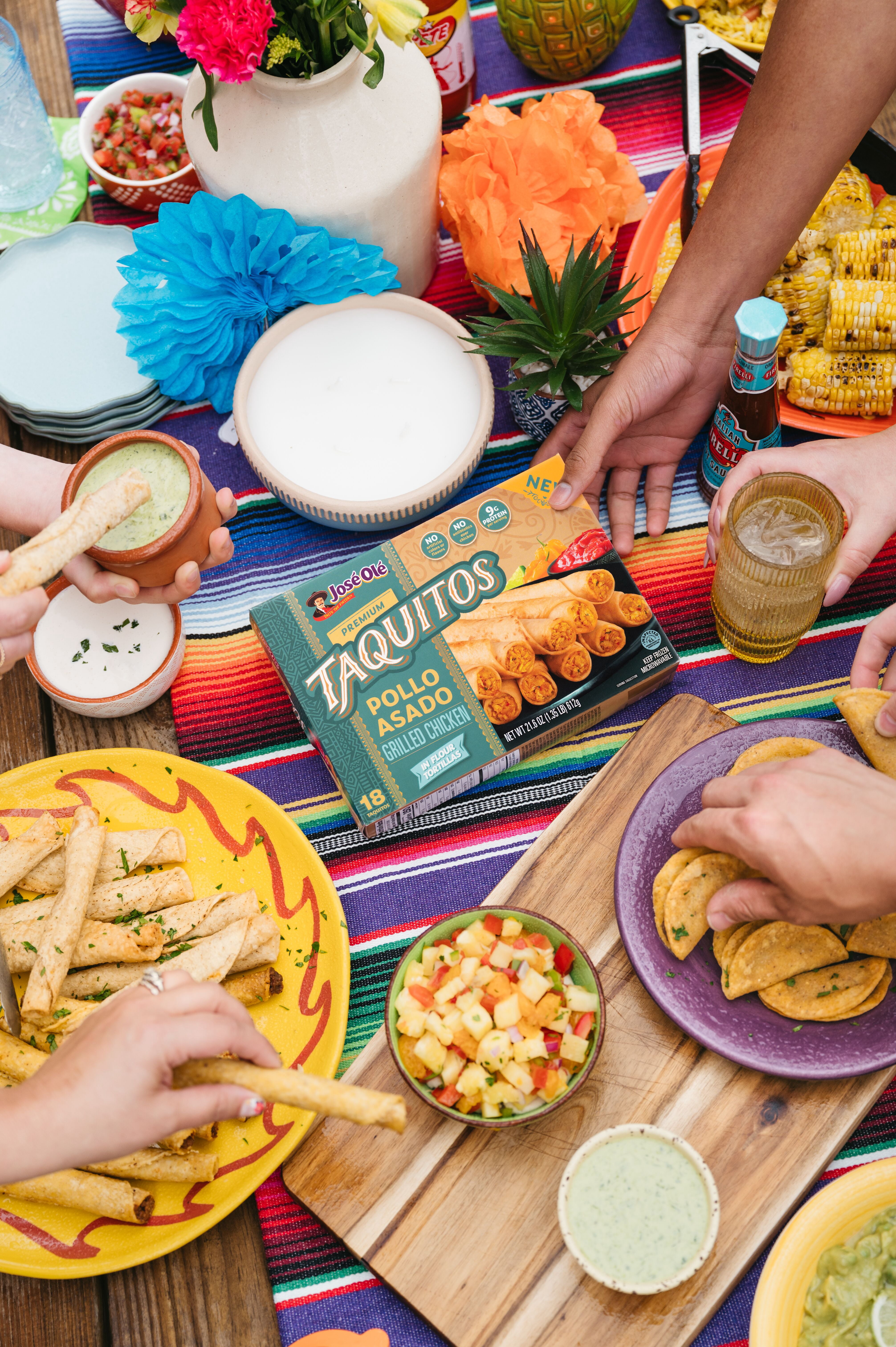 Jose Ole Pollo Asado Chicken Taquitos, Frozen Mexican Snacks