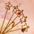 thumbnail image 3 of YEJIMAN Under CAD 10! Promotional Dinnerware Stainless Steel Tableware Creative Cute Christmas Star Spoon Fruit Fork Coffee Dessert Spoon, 3 of 8