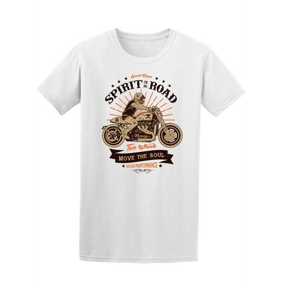 Spirit Of Road Motorcycle T-Shirt Men -Image by Shutterstock, Male 3X-Large