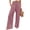 Dusty Pink, variant on VDJ Women's Casual Wide Leg Pants Summer Boho High Waisted Beach Palazzo Trousers Flowy Lounge Pant Size XL