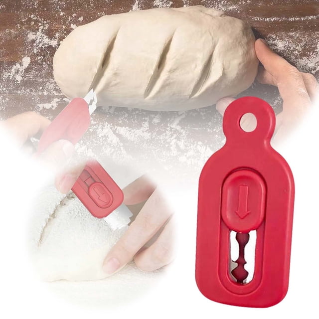 Cuchillo para marcar masa de pan: 5 cuchillas extraíbles, diseño ergonómico; perfecto para pan artesanal y repostería