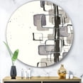 thumbnail image 2 of Designart 'Glam Dancing shape III' Art Mural Cercle en Métal - Disque de 36, 2 of 5