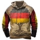 thumbnail image 3 of Sudadera con capucha vintage con bandera de Alemania para hombre, sudaderas con capucha informales de gran tamaño, jerséis de manga larga, prendas de calle para hombre, 3 of 5