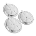thumbnail image 4 of Stainless Steel BBQ Grill Damper for Adjusting Airflow 3pcs Silver for Car Use High Efficiency, 4 of 7