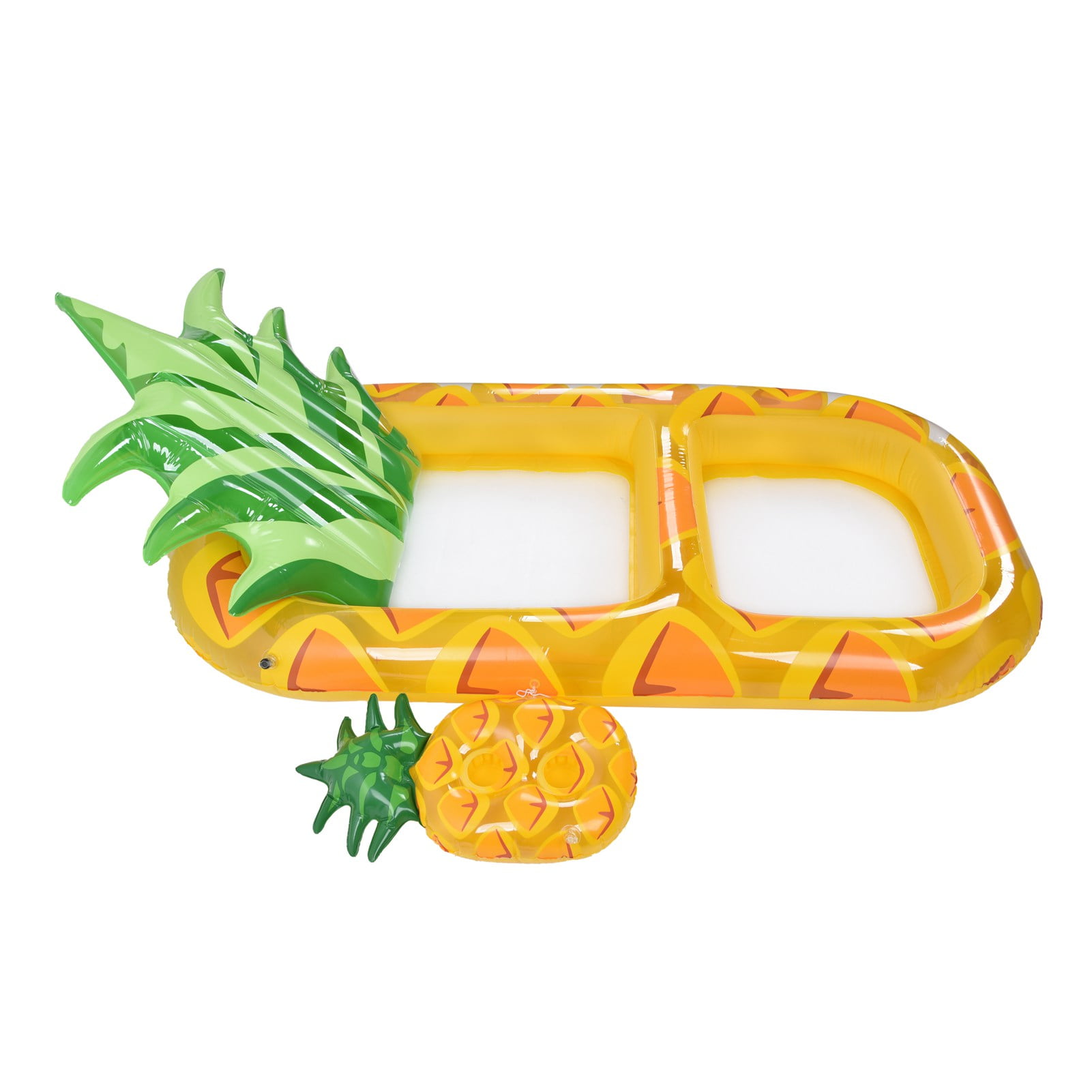 Inflatable Pool Float, Cup Holder Inflatable Pool Lounge Shape For Sea