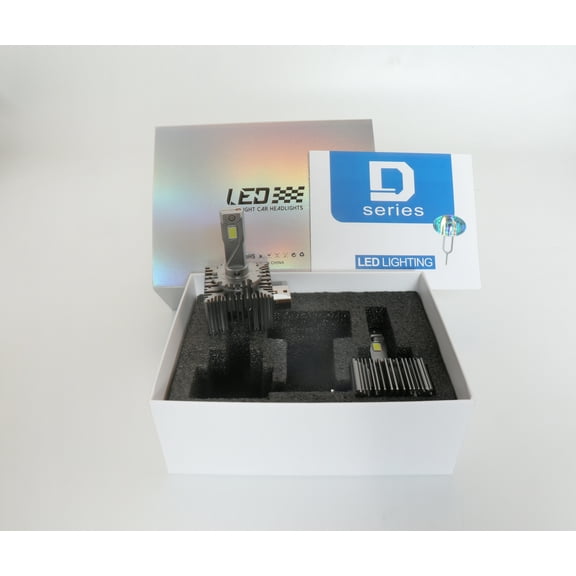 For 2012-2015 Tesla Model S -Plug&play D3S LED Headlight Bulbs Kit 6500K Super Bright