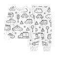 thumbnail image 2 of WOYY Girls DIY Doodle Coloring Pajamas Long Sleeve Tee Pants Kids Loungewear, Sizes 2-9, 2 of 6