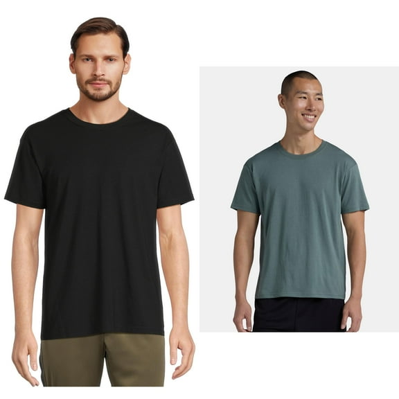 Athletic Works Men's and Big Men's Tri Blend Tee, Sizes XS-4XLT