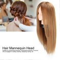 thumbnail image 5 of Hair Styling Braiding Mannequin Head Makeup Hairdressing Training Head (Without Makeup), 5 of 5