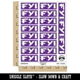 thumbnail image 2 of FYI For Your Information Bold Sticker Set - Purple - Gloss Finish - 2.00" Large, 2 of 7