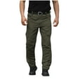 thumbnail image 1 of Mefallenssiah Full Length Pants Clearance Mens Fashion Solid Multiple Pockets Multi Multifunctional Work Trousers Pants, 1 of 7