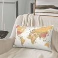 thumbnail image 5 of JUNZAN World Map 1 Pillow Cases Standard Size, with Envelope Closure Bed Pillow Cases(without pillow core),16"x24" inches, 5 of 5