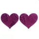 thumbnail image 1 of Cubiertas de pezones de empanadas suministros de estilo confiable suministros anti-protrusiones Partes clubes de múltiples forma ocultando kylace corazón púrpura 1 par Inevent AP008651-06, 1 of 5
