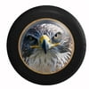 Falcon Staring Back Hawk Eagle Jeep RV Camper Spare Tire Cover Black 27.5 in