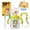 Yellow, variant on Comobebe Whale Fountain Sippy Cup, 10oz/300ml Spill Proof, BPA-Free with Handle & Strap, for Toddlers 1-3 (Green)