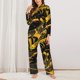 thumbnail image 2 of Fotbe Urban Graffiti Scorpion Illustration Conjunto de Pijama de Manga Larga para Mujer con Estampado, Ropa de Dormir de 2 Piezas, Conjunto de Casa Suave y Cómodo con Bolsillos-Large, 2 of 7