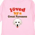 thumbnail image 4 of Inktastic Great Pyrenees Dog Gift Boys or Girls Long Sleeve Toddler T-Shirt, 4 of 5