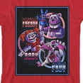 thumbnail image 6 of Bioworld Five Nights at Freddy's Fun Time Characters Youth Red Short Sleeve Tee-XL, 6 of 7
