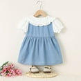 thumbnail image 6 of Clothing Clearance Kids Baby Girl Dresses 12-18 Months Casual White Dress Crew Neck Casual Gradient Midi Dresses Black Party Dresses Black Birthday Dress Western Summer Dress Vestidos Casuales, 6 of 9