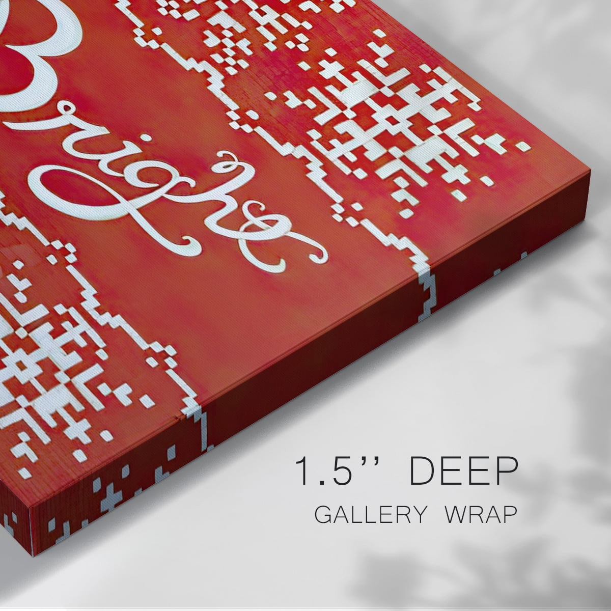 Fair Isle Snowflake I- Gallery Wrapped Canvas