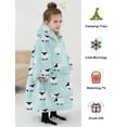 thumbnail image 4 of Sudadera con capucha NOUKOW para niños de 6 a 10 años, franela sherpa, 4 of 7