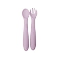 thumbnail image 2 of MMJ Silicone Baby Fork and Spoon Set Soft Colorful Toddler Utensils for Self Feeding Weaning, 2 of 8