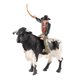 thumbnail image 2 of Figura de vaquero con toro Figura de vaca de granja Simulación realista Modelo de granja para Pie de vaca blanca, 2 of 9